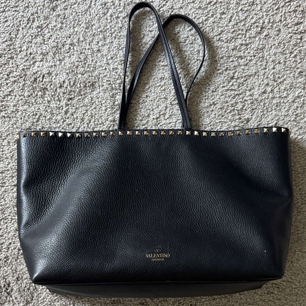 Valentino Black Tote with  Studs